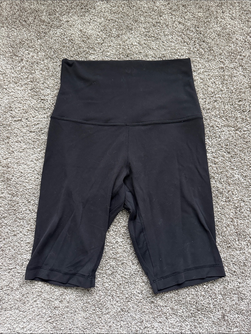 High-Waist Black Women’s Align Biker Shorts 8 inch Size 6